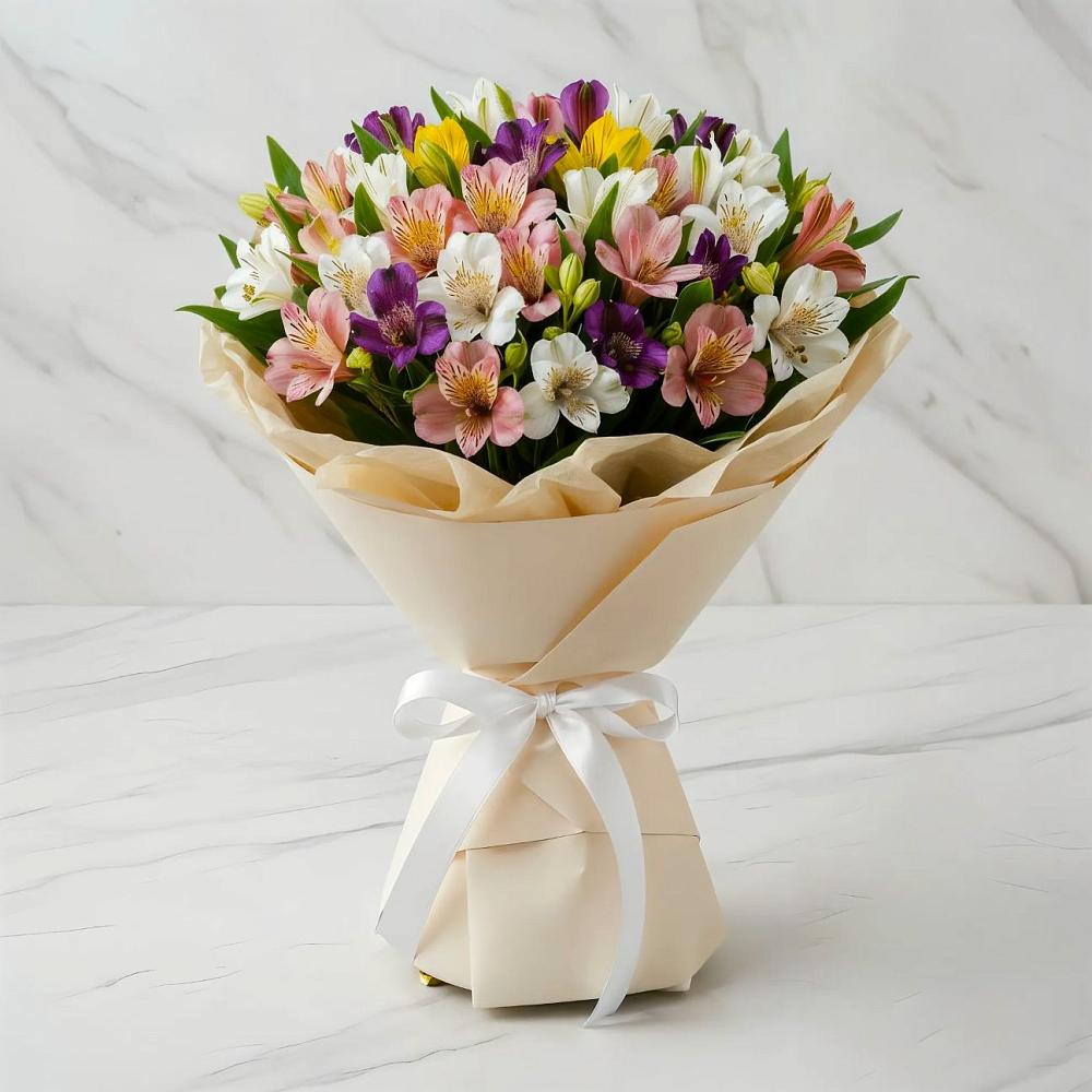 Букет цветов из: Альстромерии в Любиме