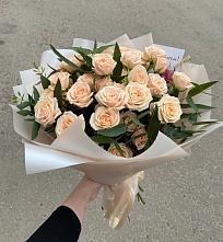 Букет Кремовые розы Латте в Любиме