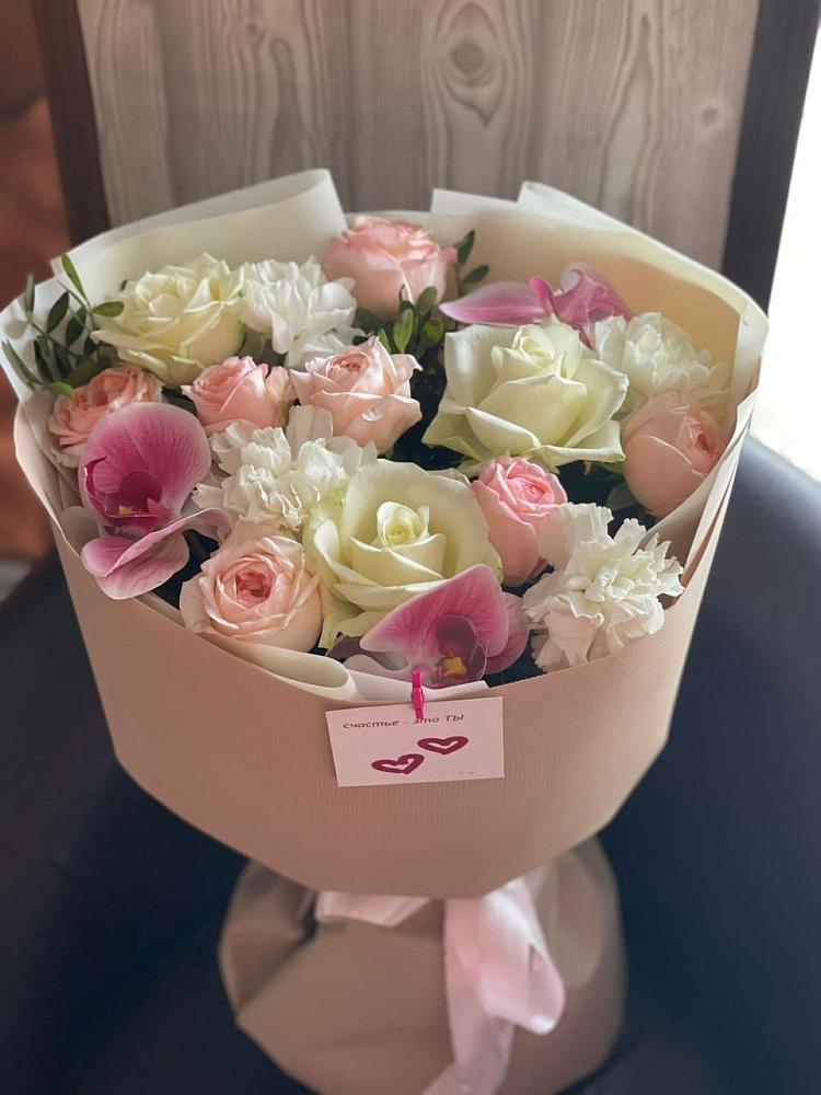 Букет цветов из: Орхидеи, Розы и Гвоздики в Любиме