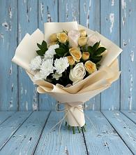 Букет цветов из:  Розы и Хризантемы в Любиме