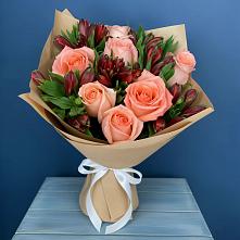 Букет цветов из:  Розы и Альстромерии в Любиме