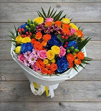 Букет цветов из:  Розы и Хризантемы в Любиме