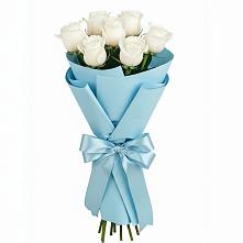 Букет 7 белых роз Проуд #REPLACE_PRED# Любиме