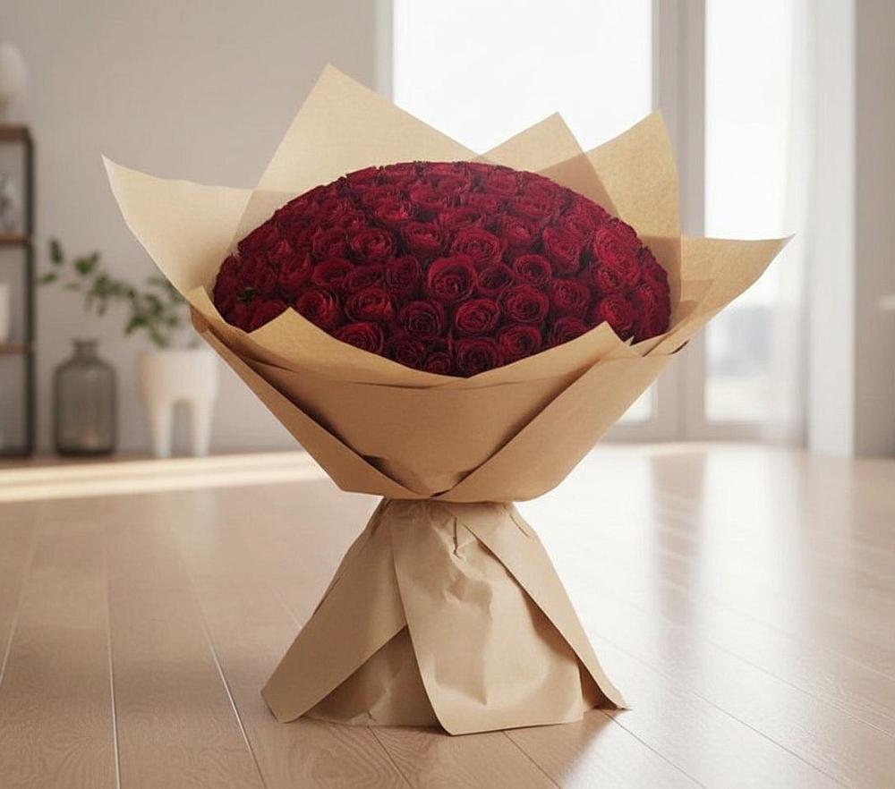 Букет 101 Красная роза в Любиме
