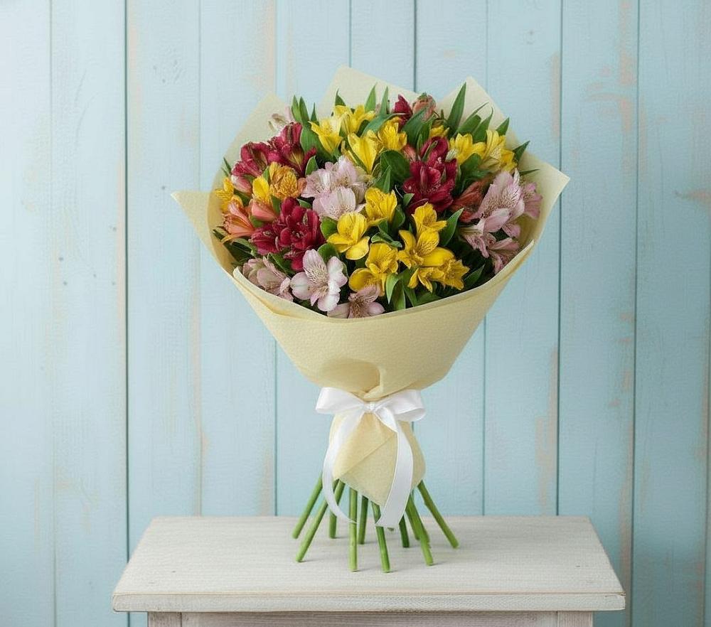Букет цветов из: Альстромерии в Любиме