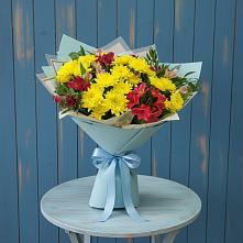 Букет цветов из:  Альстромерии и Хризантемы #REPLACE_PRED# Любиме