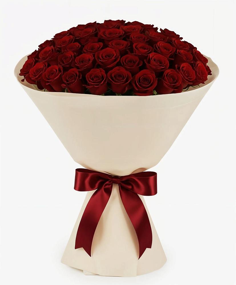 Букет 101 Бордовая роза Блэк Бакарра в Любиме