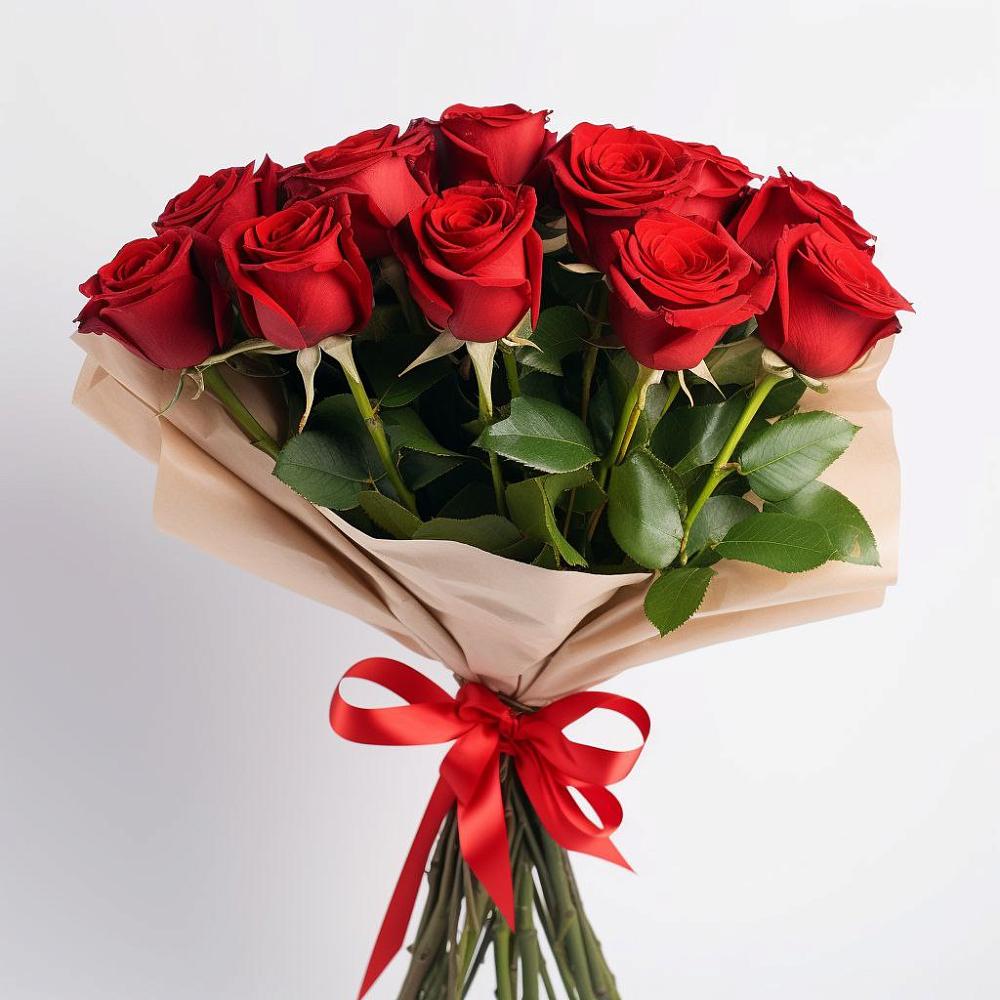 Букет 11 Красных роз Эдлесс Лав в Любиме