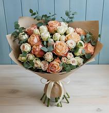 Букет цветов из:  Альстромерии и Розы в Любиме