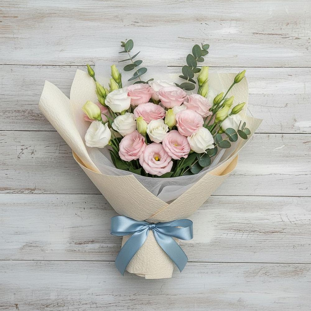 Букет цветов из: Лизиантусы в Любиме